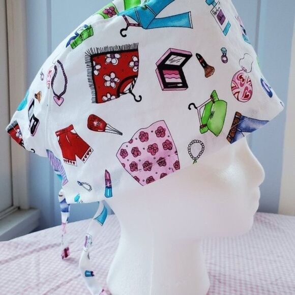NWOT Glamour Girl Handmade Scrub Cap/Hat - Picture 1 of 3